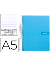 CUADERNO ESP. CRAFTY A5 T.FORRADA MICRO 5MM 5B 6T. 120H 90GR. CEL.