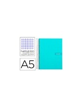 CUADERNO ESP. CRAFTY A5 T.FORRADA MICRO 5MM 5B 6T. 120H. 90GR. TURQ 2