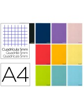 CUADERNO ESP. SMART A5 T.BLANDA 5MM 80H. 60GR. COL.SURT.