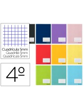 CUADERNO ESP. SMART A5 T.BLANDA 5MM 80H. 60GR. SURT.