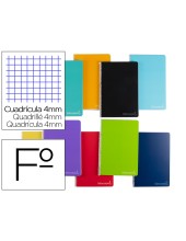 CUADERNO ESPIRAL LIDERPAPEL FOLIO WITTY TAPA DURA 140H 75GR CUADRO 4