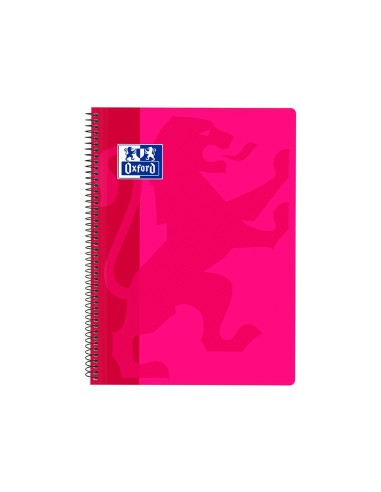 CUADERNO ESP. OXFORD SCHOOL FL. T.PP. 4MM 80H 90GR. FUCSIA