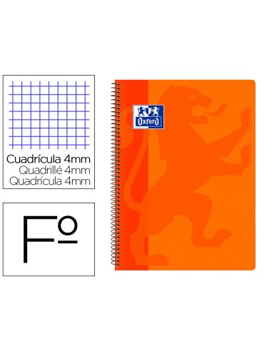 CUADERNO ESP. OXFORD SCHOOL FL. T.PP. 4MM 80H 90GR. NJ.