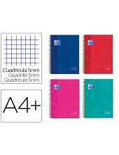 CUADERNO ESP. OXFORD EBOOK A4+ T.EXTRA 5MM 150H. 90GR. SURT.