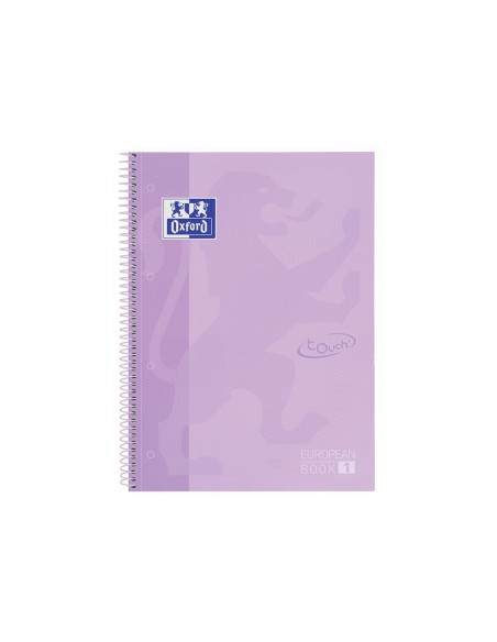 CUADERNO ESP. OXFORD SCHOOL A4+ T.EXTRA 5MM 80H. 90GR. MALVA PASTEL