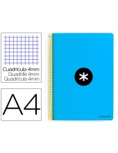 CUADERNO ESP.LIDERPAPEL A4 ANTARTIK T.DURA 80H 100GR 4MM MARGEN AZ.