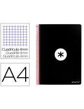 CUADERNO ESP.LIDERPAPEL A4 ANTARTIK T.DURA 80H 100GR 4MM MARGEN NG.