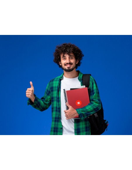 CUADERNO ESP.A4 MICRO ANTARTIK T.FORRADA 80H 90GR.5MM 1B.4 TAL.FRAMB.