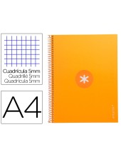 CUADERNO ESP.A4 MICRO ANTARTIK T.FORRADA 80H 90GR.5MM 1B.4 TAL.MOST.