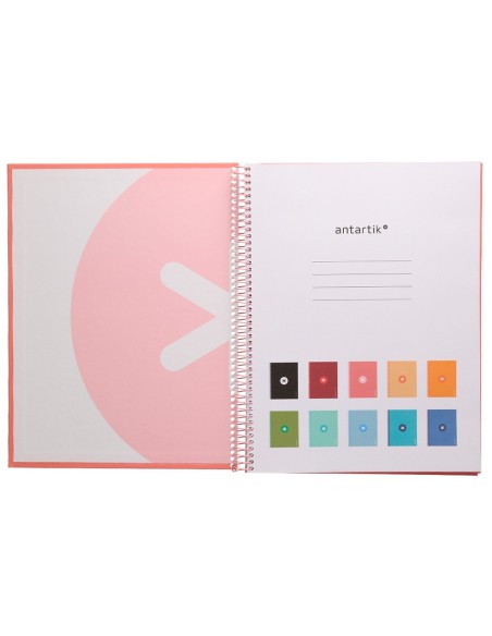 CUADERNO ESP.A4 MICRO ANTARTIK T.FORRADA 80H 90GR.5MM 1B.4 TAL.RS.CL.