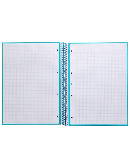 CUADERNO ESP.A4 MICRO ANTARTIK T.FORRADA 80H 90GR.5MM 1B.4 TAL.TURQ.