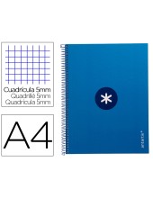 CUADERNO ESP.A4 MICRO ANTARTIK T.FORRADA 80H 90GR.5MM 1B.4 TAL.AZ.OS.