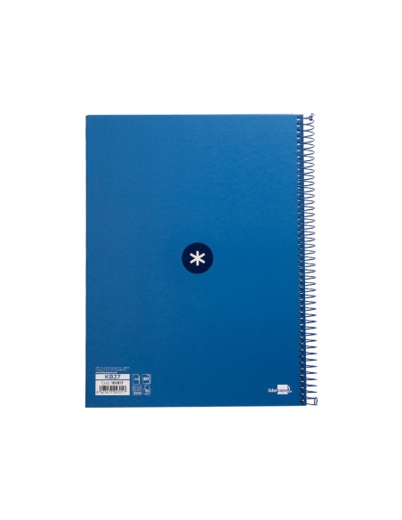 CUADERNO ESP.A4 MICRO ANTARTIK T.FORRADA 80H 90GR.5MM 1B.4 TAL.AZ.OS.