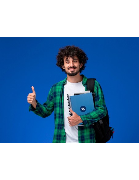 CUADERNO ESP.A4 MICRO ANTARTIK T.FORRADA80H 90GR.HOR.1B.4 TAL.AZ.OS.