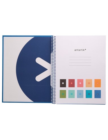 CUADERNO ESP.A4 MICRO ANTARTIK T.FORRADA80H 90GR.HOR.1B.4 TAL.AZ.OS.
