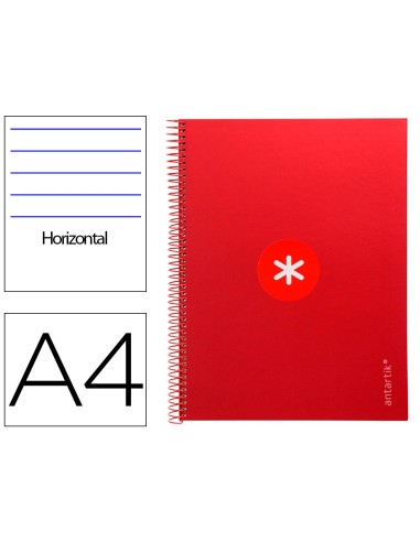 CUADERNO ESP.A4 MICRO ANTARTIK T.FORRADA80H 90GR.HOR.1B.4 TAL.FRAMB.