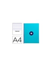 CUADERNO ESP.A4 MICRO ANTARTIK T.FORRADA80H 90GR.HOR.1B.4 TAL.TURQ. 2