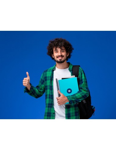 CUADERNO ESP.A4 MICRO ANTARTIK T.FORRADA80H 90GR.HOR.1B.4 TAL.TURQ.