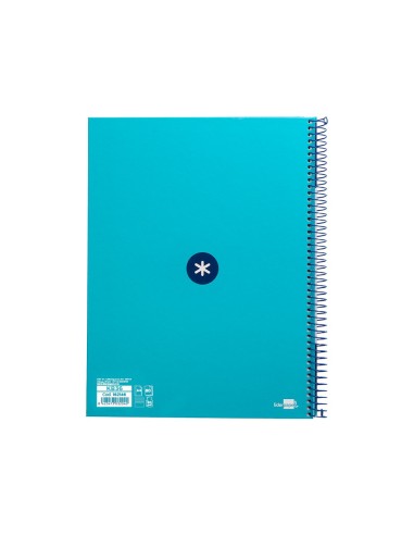 CUADERNO ESP.A4 MICRO ANTARTIK T.FORRADA80H 90GR.HOR.1B.4 TAL.TURQ.