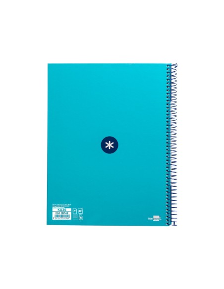 CUADERNO ESP.A4 MICRO ANTARTIK T.FORRADA80H 90GR.HOR.1B.4 TAL.TURQ.