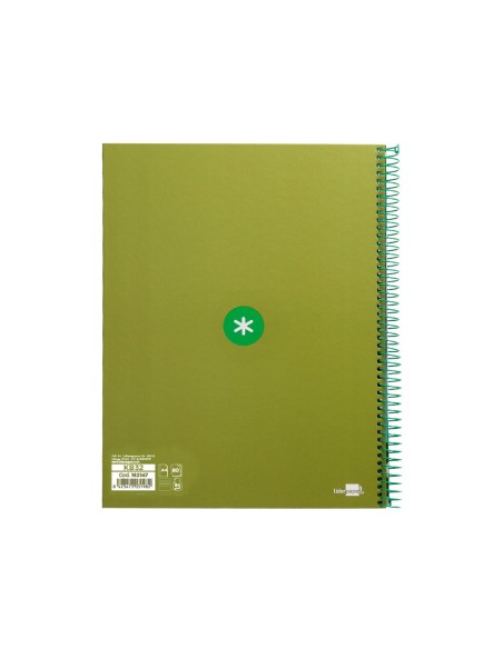 CUADERNO ESP.A4 MICRO ANTARTIK T.FORRADA80H 90GR.HOR.1B.4 TAL.VE.