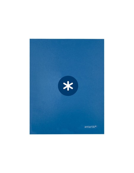 CARPETA  ANTARTIK A4 FORRADA 4AN.25MM REDONDAS AZ. OSCURO