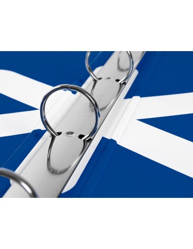 CARPETA  ANTARTIK A4 FORRADA 4AN.25MM REDONDAS AZ. OSCURO