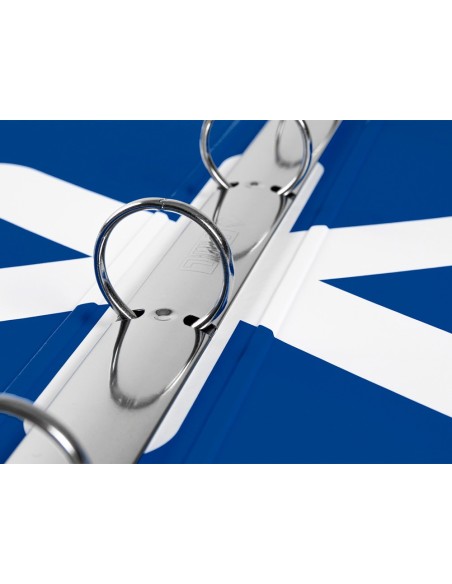 CARPETA  ANTARTIK A4 FORRADA 4AN.25MM REDONDAS AZ. OSCURO