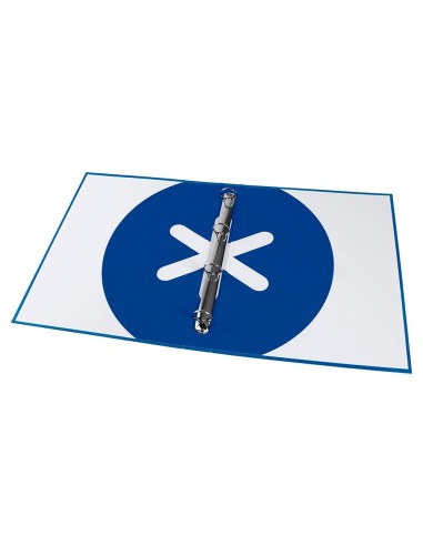 CARPETA  ANTARTIK A4 FORRADA 4AN.25MM REDONDAS AZ. OSCURO