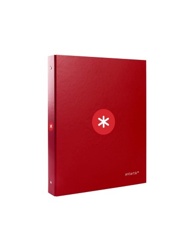 CARPETA  ANTARTIK A4 FORRADA 4AN.25MM REDONDAS FRAMBUESA