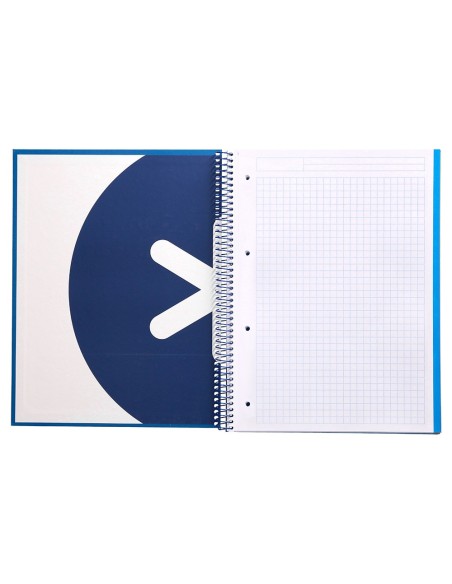 CUADERNO ESP. ANTARTIK A4 T.FORRADA MICRO 5MM 5B 4T.120H 100GR.AZ.MAR