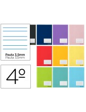 CUADERNO GRAP. WRITE A5 T.CARTON PAUTA 3.5MM 16H 60GR.SURT.