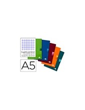 CUADERNO ENCOLADO SCRIPTUS A5 T.CARTON 6MM 48H. 90GR. COL.SURT. 2