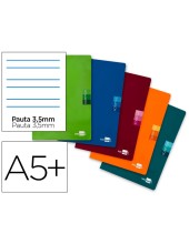 CUADERNO ENCOLADO SCRIPTUS A5 T.CARTON PAUTA 3.5MM 48H. 90GR. SURT.