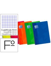 CUADERNO ESP. OXFORD FL. T.CARTON 4MM 80H. 90GR. SURT.