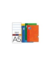 CUADERNO ENCOLADO OXFORD A5 T.CARTON PAUTA 2.5MM 48H. 90GR. SURT. 2