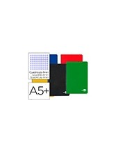 CUADERNO ESP. LIDERPAPEL A5 T.DURA 4MM 80H. 60GR. COL. SURT. 2