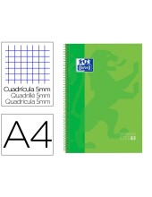 CUADERNO ESP. OXFORD EBOOK A4 T.EXTRA MICRO 5MM 80H 90GR. VE.