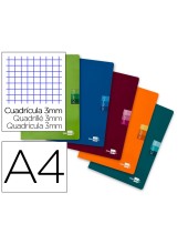 CUADERNO ENCOLADO SCRIPTUS A4 T.CARTON 3MM 48H. 90GR. COL.SURT.