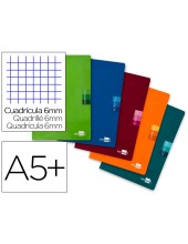 CUADERNO ENCOLADO SCRIPTUS A5 T.CARTON 6MM 48H. 90GR. COL.SURT.