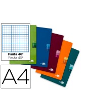 CUADERNO ENCOLADO SCRIPTUS A5 T.CARTON HOR. 48H. 90GR. COL.SURT.