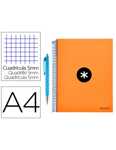 CUADERNO ESP.A4 MICRO ANTARTIK T.FORRADA 120 H 100G 5MM NJ.