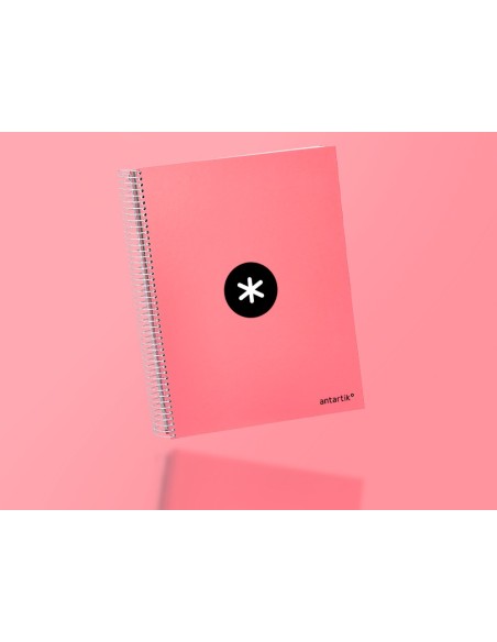 CUADERNO ESP. ANTARTIK A4 T.FORRADA 5MM 5B 4T. 120H. 100GR. CORAL