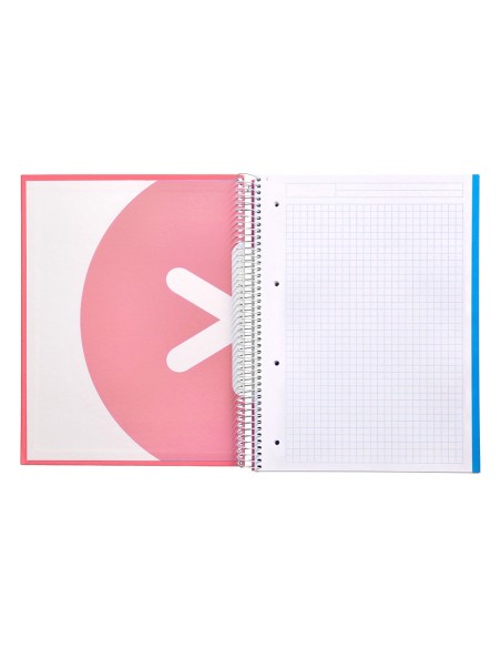 CUADERNO ESP. ANTARTIK A4 T.FORRADA 5MM 5B 4T. 120H. 100GR. CORAL