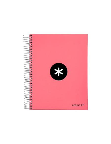 CUADERNO ESP. ANTARTIK A5 T.FORRADA 5MM 5B 6T.120H.100GR. CORAL