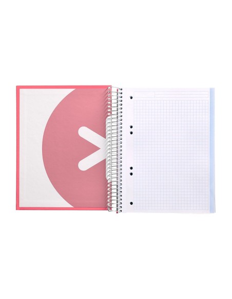 CUADERNO ESP. ANTARTIK A5 T.FORRADA 5MM 5B 6T.120H.100GR. CORAL