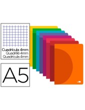 CUADERNO GRAP. 360 A5 T.PLASTICO 4MM 48H. 90GR. COL. SURT.