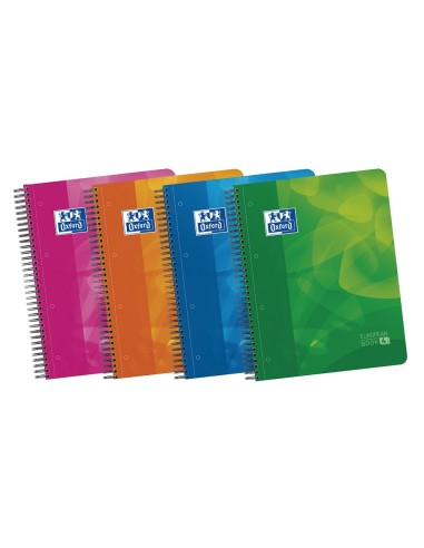 CUADERNO ESP. OXFORD SCHOOL A4 T.PP MICRO 5MM 120H 90GR. SURT.