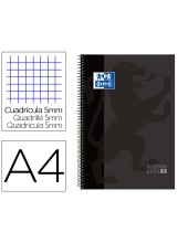 CUADERNO ESP. OXFORD EBOOK A4 T.EXTRA. 5MM 80H. GRIS