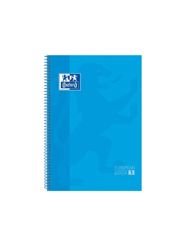 CUADERNO ESP. OXFORD EBOOK A4 T.EXTRA 5MM 80H 90GR. TURQ.